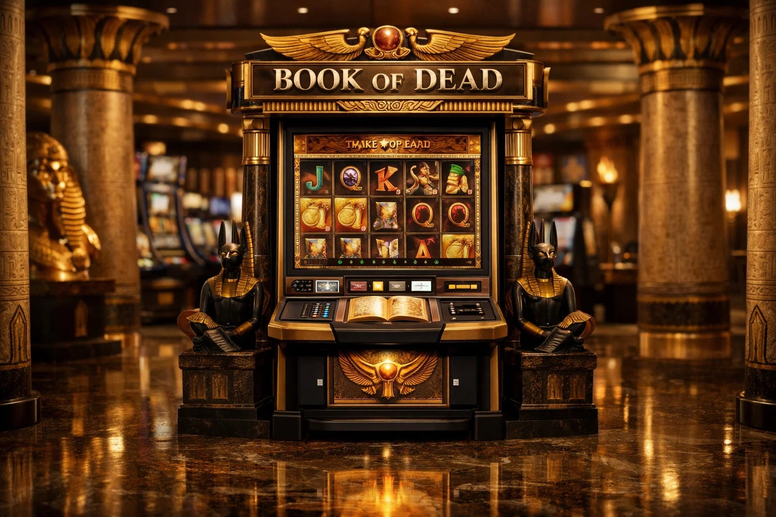 Happy player reaction after big win on Book of Dead